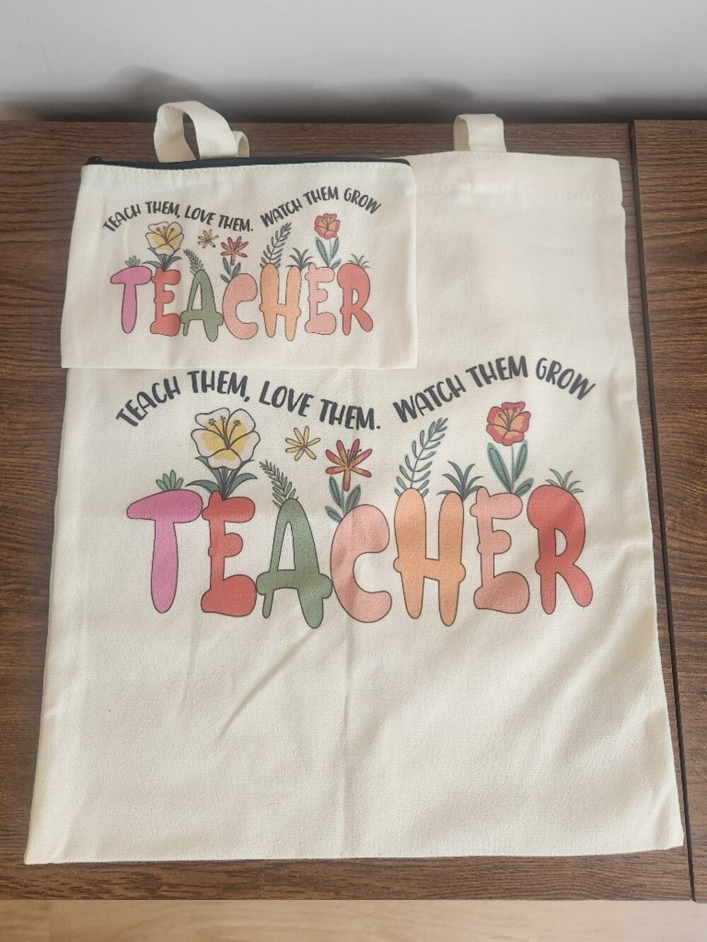 Teacher Totebag and Zipper Pouch